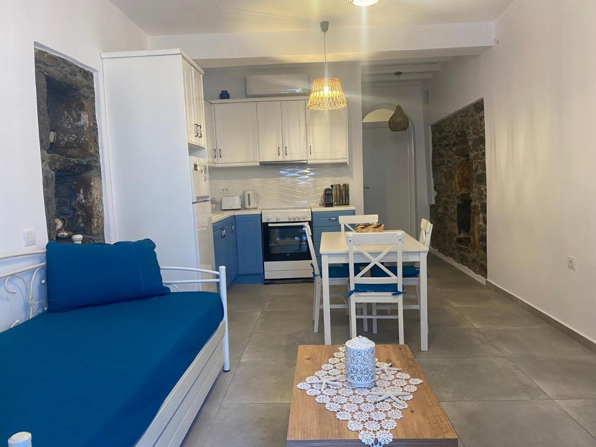 Bianco Blue Apartment Tinos Bagian luar foto